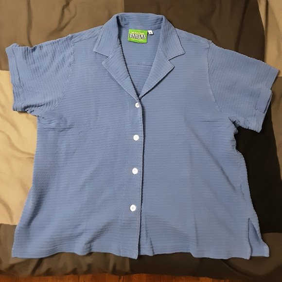 Big Bud Press Tops - BBP Pantry Button Up in Cornflower Blue